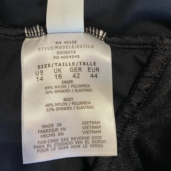 Magicsuit Solid Black Angelina One Piece Swimsuit Size 14 NWT - Picture 13 of 16